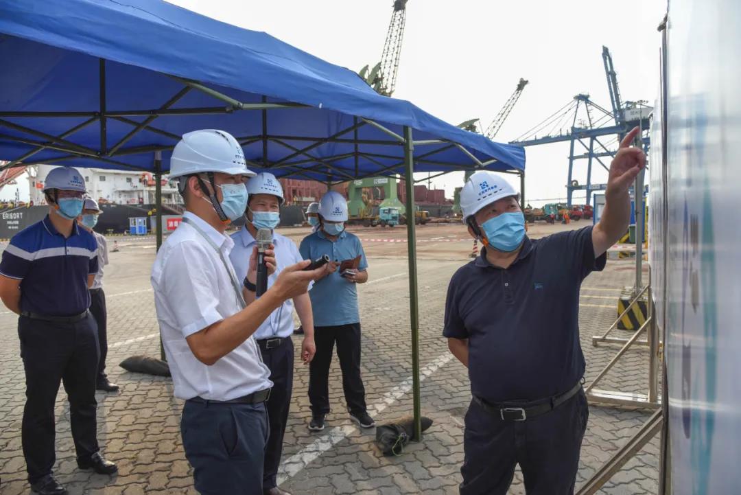 省交通运输厅副厅长陆亚兴带队到东莞港务集团调研疫情防控工作