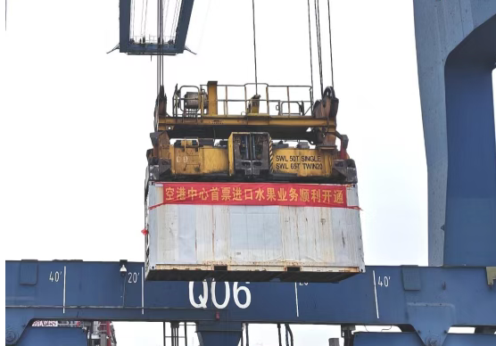 高端生鲜食材再添高效新通道——大湾区首票跨境海空联运进口水果顺利启航